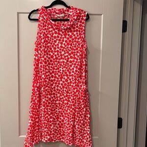 Chalet et ceci. Size M midi dress, 100% polyester, small side slits, pockets